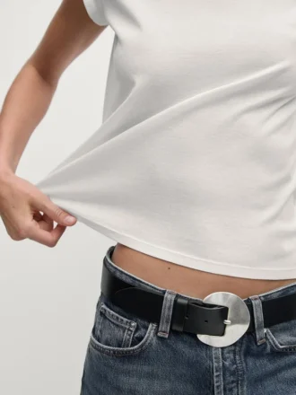 T-Shirt a maniche corte in 100% cotone mercerizzato