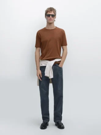 T-Shirt a maniche corte in misto cotone