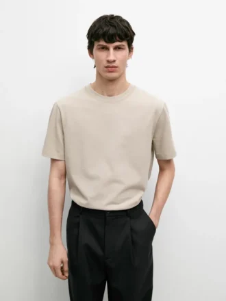 T-Shirt a maniche corte in misto cotone