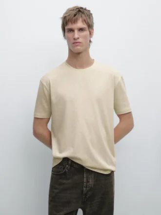 T-Shirt a maniche corte in misto cotone