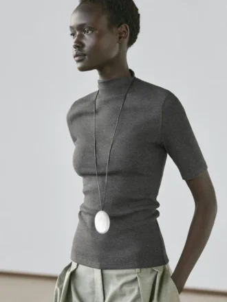 T-Shirt a maniche corte in misto cotone