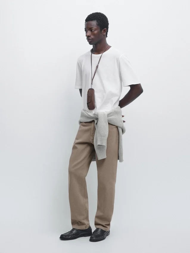 T-Shirt a maniche corte in misto lino T-Shirt a maniche corte in misto lino