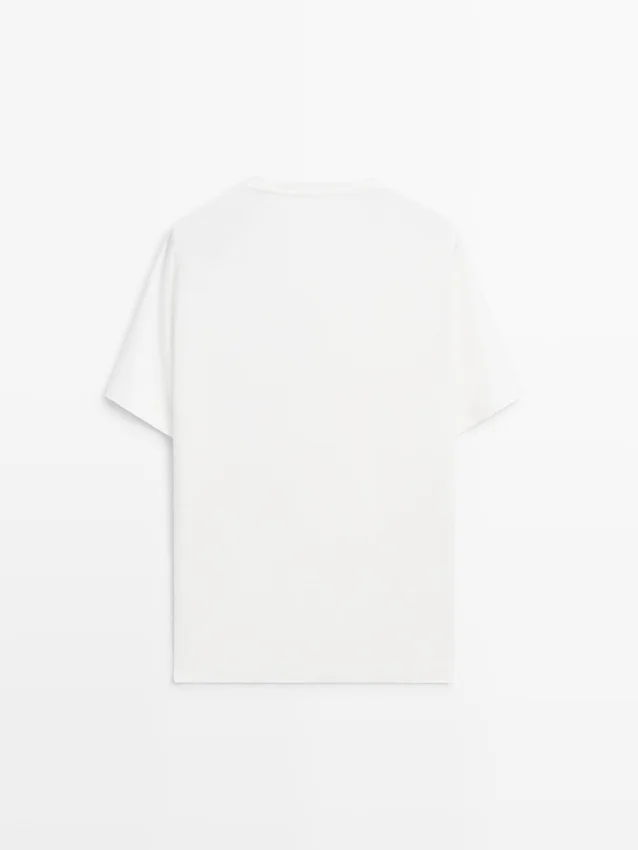 T-Shirt a maniche corte in misto lino T-Shirt a maniche corte in misto lino