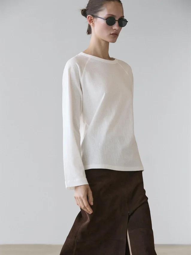 T-Shirt a maniche lunghe 100% cotone T-Shirt a maniche lunghe 100% cotone