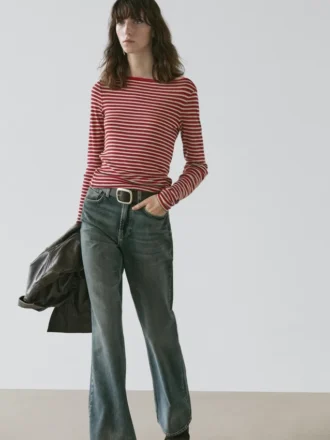 T-Shirt a maniche lunghe a righe