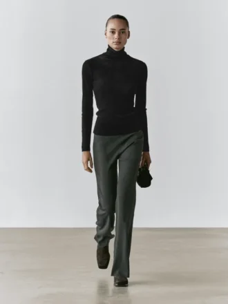 T-Shirt a maniche lunghe semitrasparente