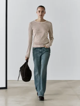 T-Shirt a righe in 100% cotone