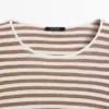 T-Shirt a righe in 100% cotone