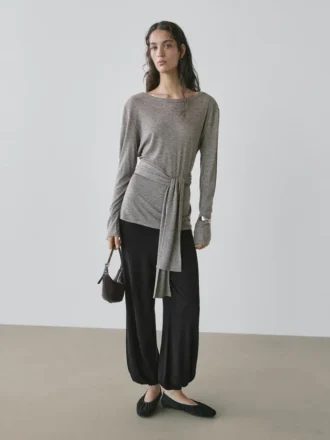 T-Shirt con dettaglio a lacci