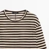 T-Shirt oversize a maniche lunghe a righe