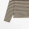 T-Shirt oversize a righe in misto cotone